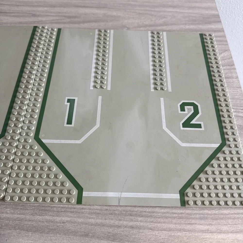 Lot of 2 Vintage LEGO City Street Road Base Plates Gray 32x32 Stud 1&2